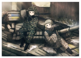 Японський художник малює українських військових у стилі аніме